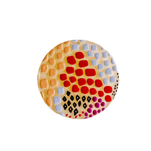 Acrylic Plastic Round Dots Flat Back Necklace Charms 8pcs