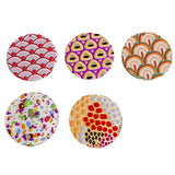 Acrylic Plastic Round Dots Flat Back Necklace Charms 8pcs
