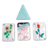 Acrylic Flat Back Earring Pendant Charms DIY Jewelry Making 8pcs