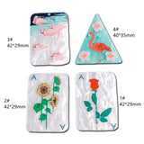 Acrylic Flat Back Earring Pendant Charms DIY Jewelry Making 8pcs