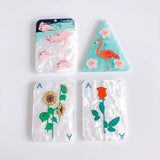Acrylic Flat Back Earring Pendant Charms DIY Jewelry Making 8pcs