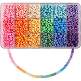 Acrylic Pony Beads 6x9mm Big Large Hole Spacer Beads for Arts Craft Bracelet