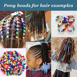 Acrylic Pony Beads 6x9mm Large Hole DIY Loose Beads