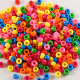 Acrylic Pony Beads 6x9mm Large Hole DIY Loose Beads