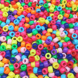 Acrylic Pony Beads 6x9mm Large Hole DIY Loose Beads