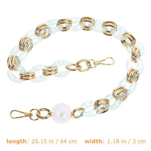 Acrylic Purse Strap Handbag Chain Replacement Accessory
