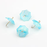 6pcs Acrylic Resin 3D Umbrella Charms for DIY Jewelry Making
