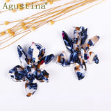 Colorful Resin Flower Drop Earrings Boho Dangle Jewelry