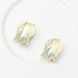 Acrylic Tulip Flower Charms 6pcs for DIY Necklace Making