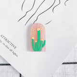 30pcs Colorful Acrylic Cactus Patch Charm Pendants for Jewelry Making