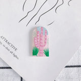 30pcs Colorful Acrylic Cactus Patch Charm Pendants for Jewelry Making