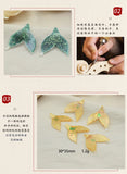 Resin Fish Tail Pendant Charms for DIY Jewelry Making 10pcs