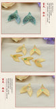 Resin Fish Tail Pendant Charms for DIY Jewelry Making 10pcs