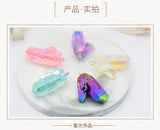 Acrylic Resin Stone Pendant Charms 10pcs/lot Jewelry Making DIY Accessories
