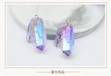 Acrylic Resin Stone Pendant Charms 10pcs/lot Jewelry Making DIY Accessories