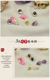 Acrylic Resin Water Tear Drop Dried Flowers Resin Buttons Charms