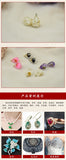 Acrylic Resin Water Tear Drop Dried Flowers Resin Buttons Charms