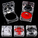 Acrylic Ring Box Wedding Jewelry Holder