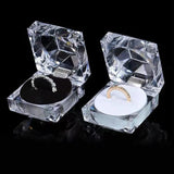 Acrylic Ring Box Wedding Jewelry Holder
