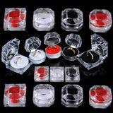 Acrylic Ring Box Wedding Jewelry Holder