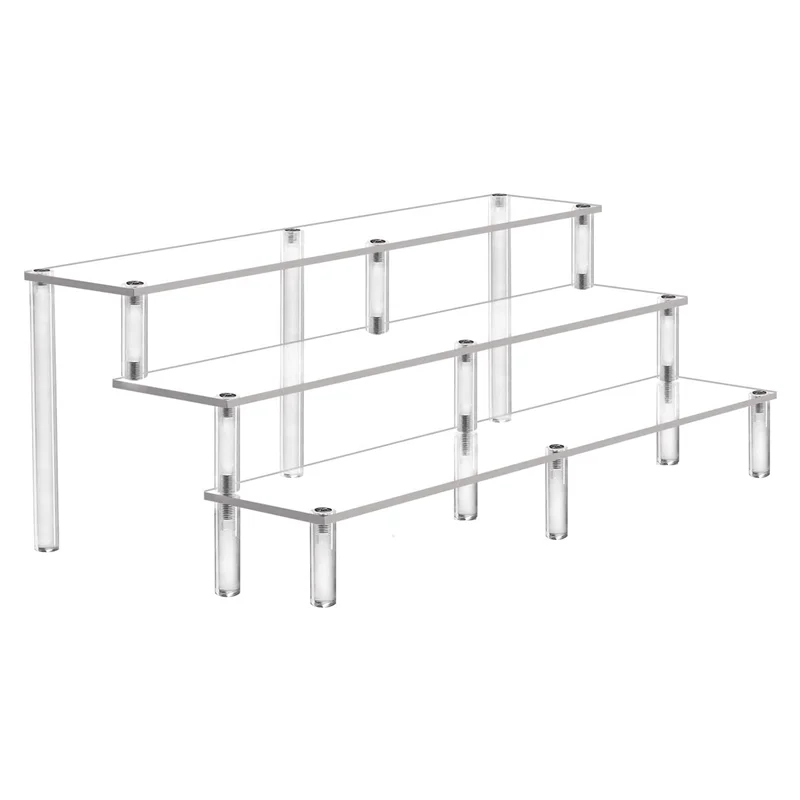 3 Tier Acrylic Riser Display Stand for Cupcake Perfume