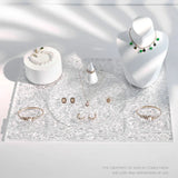 Acrylic Cosmetic Jar Jewelry Stand Holder Organizer Display