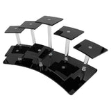 Acrylic Risers Stand Trapezoidal Shelf for Action Figure Perfumes