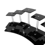 Acrylic Risers Stand Trapezoidal Shelf for Action Figure Perfumes