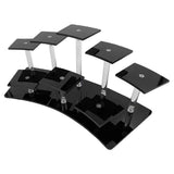 Acrylic Risers Stand Trapezoidal Shelf for Action Figure Perfumes