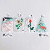 Acrylic Rose Sunflower Geometric Triangle Flamingo Small Pendant Earring