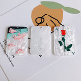 Acrylic Rose Sunflower Geometric Triangle Flamingo Small Pendant Earring