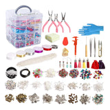Acrylic Seed Beads Crafts Kit with Head Pins for Jewelry Making