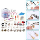 Acrylic Seed Beads Crafts Kit with Head Pins for Jewelry Making