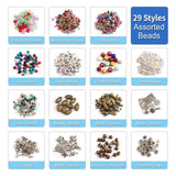 Acrylic Seed Beads Crafts Kit with Head Pins for Jewelry Making