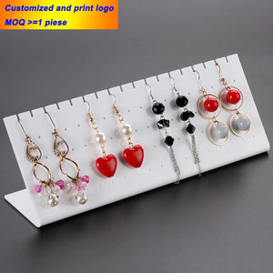 Acrylic Silver Background Necklace Display Stand