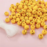 Acrylic Smile Beads For Jewelry Making Round Letter Beads Set