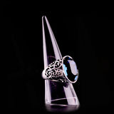 Acrylic Solid Finger Cone Ring Stand Display Holder Clear/Frosted