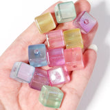 Acrylic Square Luminous Beads 14mm 10pcs Glow In The Dark DIY Bracelet Necklace