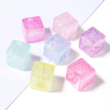 Acrylic Square Luminous Beads 14mm 10pcs Glow In The Dark DIY Bracelet Necklace