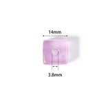 Acrylic Square Luminous Beads 14mm 10pcs Glow In The Dark DIY Bracelet Necklace