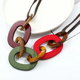 Acrylic Sweater Necklace Stylish Replacement Pendant