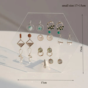 Acrylic Transparent Earrings Display Stand Jewelry Storage Rack