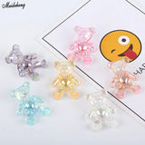 Acrylic Transparent Bear DIY Beads Jewelry Making Accessory