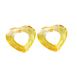 Acrylic Transparent Heart Beads DIY Material