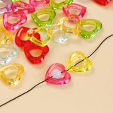 Acrylic Transparent Heart Beads DIY Material