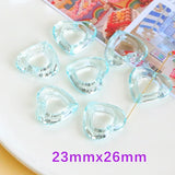 Acrylic Transparent Heart Beads DIY Material