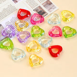 Acrylic Transparent Heart Beads DIY Material