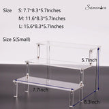 Acrylic 3-layer Jewelry Wallet Cosmetics Organizer Display Stand