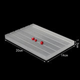 Acrylic V-Groove Stone Display Stand Clear Gemstone Display Seat