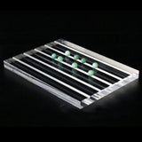 Acrylic V-Groove Stone Display Stand Clear Gemstone Display Seat